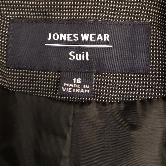 Jones Wear Grey Blazer Jacket Womens Size 16 - Picture 8 of 9
